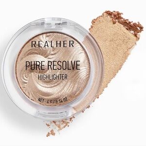 RealHer Pure Resolve Highlighter in Champagne 0.14oz NIB